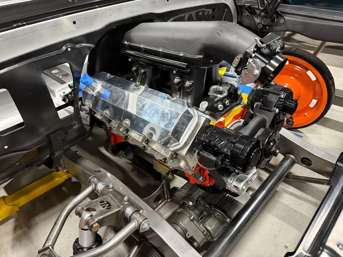 Shop photo of the C10 build in progress